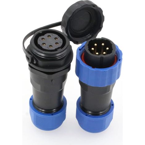 Waterproof SD20 6 Pin 10A Connectors for Circular Aviation Cable Industrial Female Male Plug Outdoor LED Wire Connector (1/3)