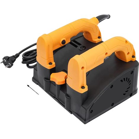 Fraiseuse à béton électrique, vitesse réglable, design compact, JAUNE (1/2)