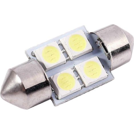 Ampoule LED feston blanche 4 SMD 5050 pour plafonnier intérieur de voiture, 12 V CC, 31 mm, 2 pièces, édition bs 0923