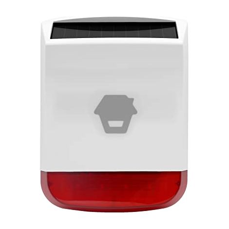 Chuango SPS-260 Sirena solare wireless - Allarme antifurto con luce stroboscopica lampeggiante rossa - Sistema di sicurezza ad alte prestazioni - Volume 110 dB - Compatibile con accessori (1/4)