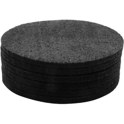 Lot de 6 filtres à compost épais à charbon actif pour composteur de cuisine, épaisseur 10 mm, diamètre 17 cm (6,75 pouces), référence 0724 (1/5)