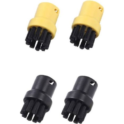Set mit 4 Rundbürsten für die Dampfreinigung – Zubehör kompatibel mit Kärcher SC1, SC2, SC3, SC4, SC5, SC7, CTK10 – OUYLAF