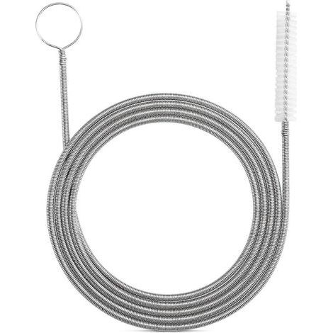 Brosse de nettoyage de tuyau flexible. outil de nettoyage de trou de drainage fin (1/3)