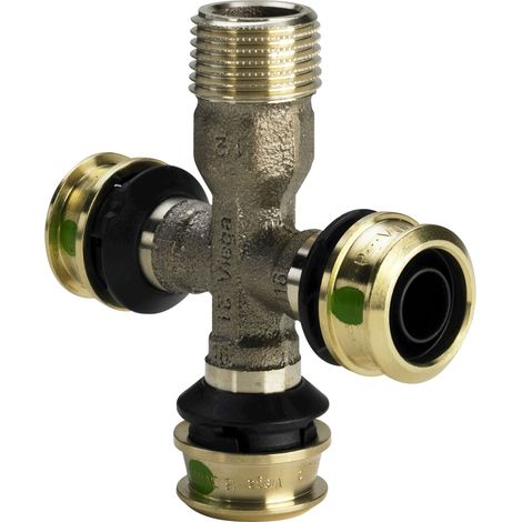 Raccord en T avec SC Raxofix 5318.9 en bronze silicium R1/2 x 16 mm