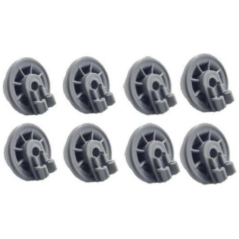 Roulettes pour lave-vaisselle compatibles avec Bosch Ensemble complet de 8 tiroirs pour lave-vaisselle avec roulettes en bas, compatible avec Siemens, Kenmore Elite, Balay, Beko, Indesit, Neff, Bosch (1/5)