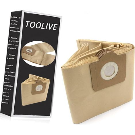 10x pièce - sacs en papier, sacs d'aspirateur compatible avec Kärcher remplace 6.959-130.0 (1/4)