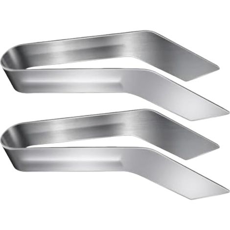Juego de 2 pinzas de acero inoxidable para trasplantar plantas jóvenes, para uso interior y exterior.