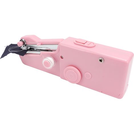 Machine à coudre portable électrique rose, lisseuse et facile à utiliser à la maison et en voyage. (1/5)