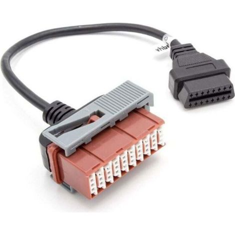 Câble adaptateur OBD2 30Pin à 16Pin – Connecteur pour diagnostic OBD –Compatible anciens modèles Peugeot et Citroën – Longueur 30 cm