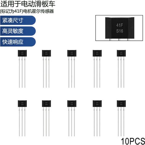 Bipolar Hall effect sensor 41F, motor accessories, pack of 10.