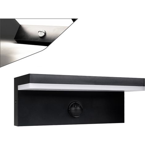APPLIQUE LED DA ESTERNO CON SENSORE DI MOVIMENTO LUCE BIANCA FREDDA 6500K - ILLUMINAZIONE ELEGANTE PER GIARDINI E VIALETTI (1/5)