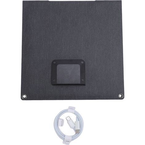 Ortviai Panneau Solaire Pliable 24 W 5 V avec Sorties USB et USB-C – Silicium Monocristallin pour Camping et Randonnée (1/5)