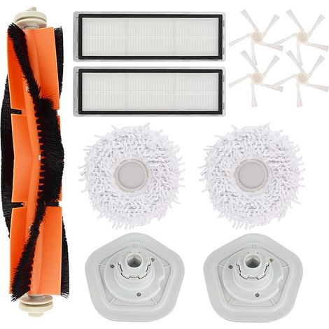 Kit de repuestos FOREHILL para aspiradoras Dreame Bot W10/W10 Pro: 1 cepillo principal, 2 filtros, 4 cepillos laterales y 2 cabezales de mopa. (1/5)