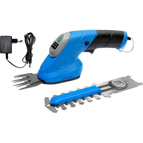Güde Gartenpflege Set 2in1 Grasschere Strauchschere Akku 2 Messer Rasenpflege