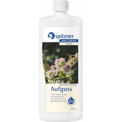 Spitzner Saunaaufguss Melisse Honig 1 Liter Wellness Sauna Aufguss 1000 ml