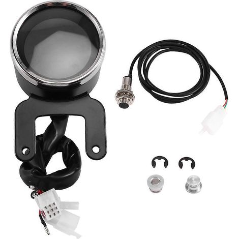Compteur de vitesse/compte-tours numérico LCD universal 12 V para moto (1/5)