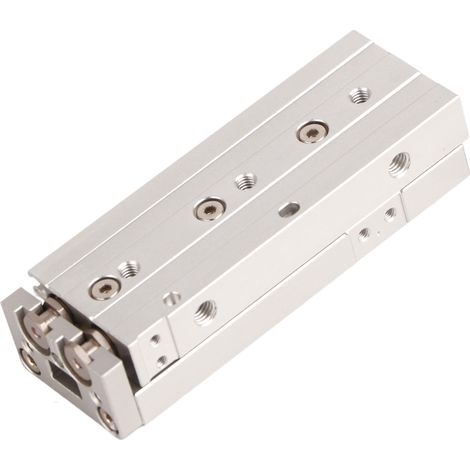 Pince pneumatique parallèle à double rail guide, haute précision M5 x 0,8, vérin à doigts pour sèche-linge 40S, course 40mm (1/5)