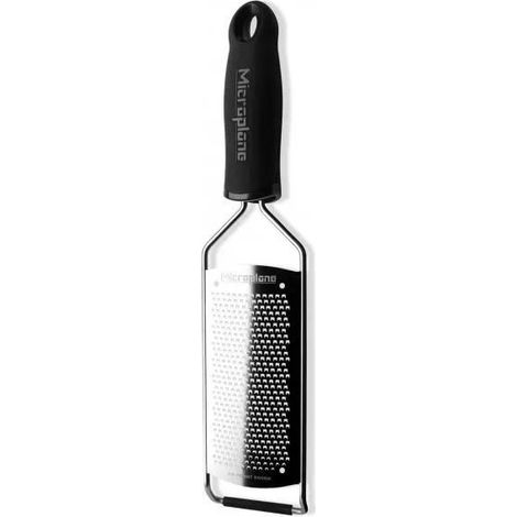 Microplane Gourmet râpe à fromage fine noir et argent (1/2)
