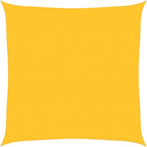 Maison Exclusive - Vela Parasole 160 g/m² Quadrata Giallo 7x7 m in HDPE (1/5)