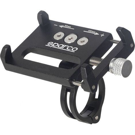 Sparco Porta Smartphone per bici in lega di alluminio regolabile e facile da installare (1/5)
