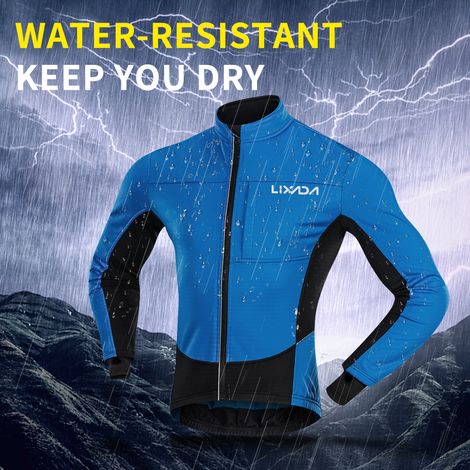 Veste de cyclisme coupe-vent pour hommes, polaire thermique d'hiver, pour vtt, vélo, équitation, vêtements de course, manteau de sport (1/5)