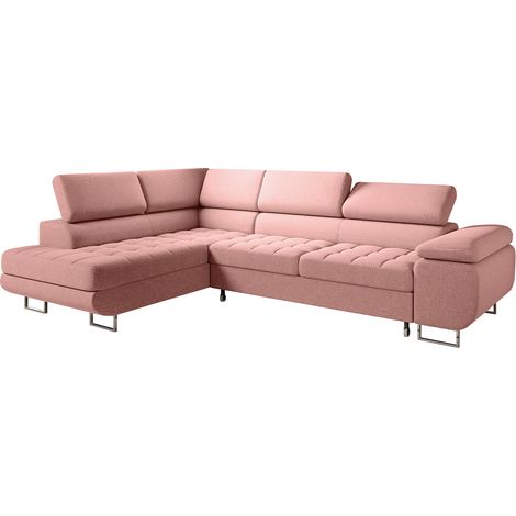 Ecksofa, links umwandelbar, 4-Sitzer, Eden Rose