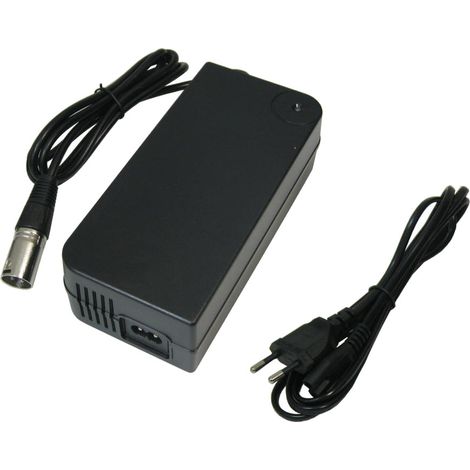 Trade-Shop Netzteil Ladegerät Ladekabel 42V 4A für 36V Akkus mit 18,5mm x 15,5mm 3pin XLR Anschluss Stecker für E-Bike Elektrofahrrad Pedelec Elektro Fahrrad Akkus zum Aufladen ersetzt HP1202L3