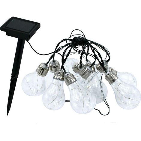 Guirlande lumineuse extérieure solaire – Parfaite pour terrasse, balcon ou pergola – Ambiance féerique (1/5)