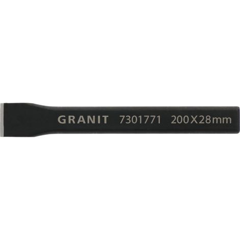 Scalpello a punta piatta temprato 200 x 28 mm (1/3)
