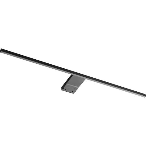 Lampe LED pour miroir de salle de bain, 700 mm, 4000 K, blanc neutre, aluminium noir, 24 V/CC