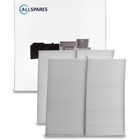 Filtro AllSpares WTW (set di 2) Classe di filtro F7 adatto per Itho Daalderop HRU ECO 250 / 300 (406x380x18mm)