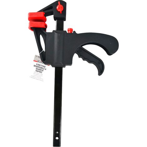 STRETTOIO REVERSIBILE A SGANCIO RAPIDO  Apertura 150mm Prof 60mm-acciaio e PVC
