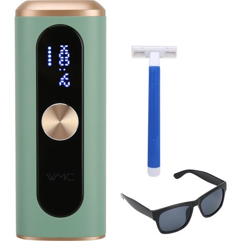 Épilateur Lumineux 5 Intensités Professionnel Corps Durable 110-240V Prise UE Verte Sans Douleur (1/5)