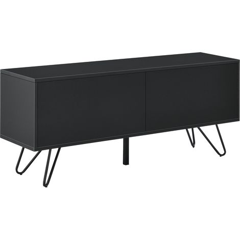 Cómoda elegante y práctica unidad de almacenamiento con 2 puertas 47 x 110 x 30 cm negro 030006823 (1/5)