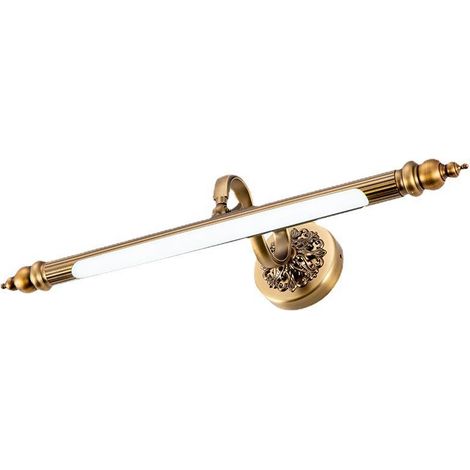 Applique Salle de Bain 51 cm LED 8W 4000K avec Finition Aspect Laiton et Tête Orientable 240° (1/5)
