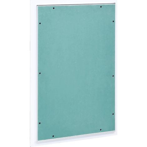 Bonnevie – Trappe de visite cadre aluminium plaque de plâtre 400x600 mm – Installation facile – Pour espaces intérieurs – Couleur vert et argenté (1/5)