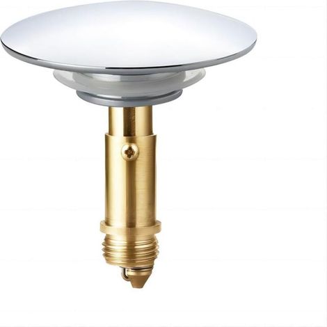 Bonde clic-clac pop-up 66 mm – Laiton massif chromé – Mécanisme à ressort – Étanchéité optimale pour lavabo de salle de bain et cuisine (1/5)