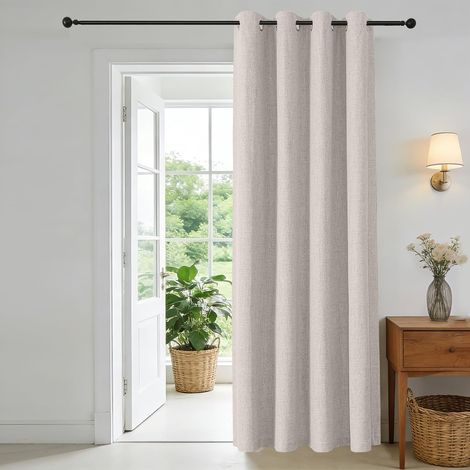Rideau Occultant Lot de 1 Panneaux H145 x B140 cm Thermiques Isolant Anti Froid et Chaleur pour Chambre Salon Cuisine (1/5)