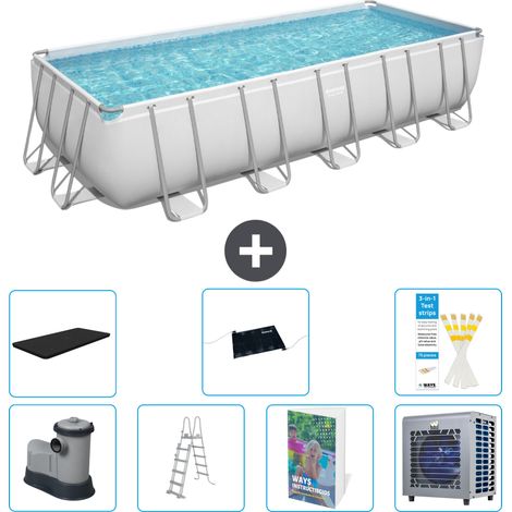 Bestway Piscina Bestway Power Steel Rectangular - 640x274x132 cm - 8-piezas S524 (1/4)