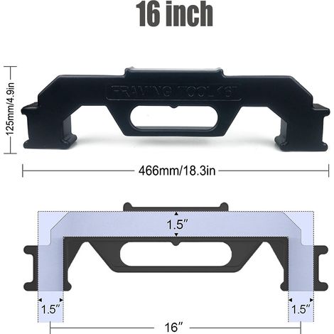 cadre noir de 16 pouces Outils pour ossature, gabarit de montage de montants en centimètres, serre-joints pour ossature de montants, serre-joints pour panneaux de menuiserie, 24 pouces. (1/5)