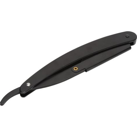 Porte-rasoir vintage en acier inoxydable pour salon de coiffure - Support mural classique pour rasoirs droits (1/5)