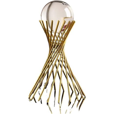 Un objet décoratif en fer forgé élégant et moderne, parfait pour agrémenter les meubles TV du salon petit et raffiné. (1/5)