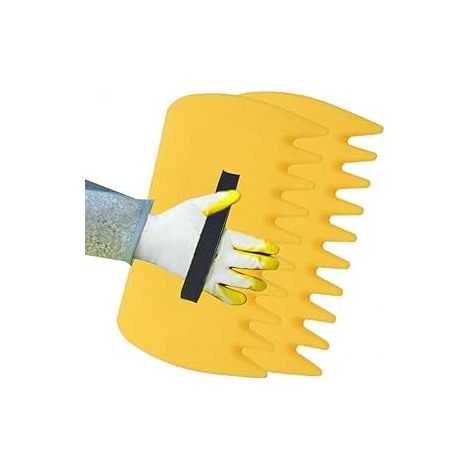 Feuille Rake, Moud Hand Leaf Garden Rakes Hand Rakes, Plastic Drop Leaf Grabber, Lumière serrée de feuille de boue pour la collecte des feuilles, Herbe, Déchets (1/4)