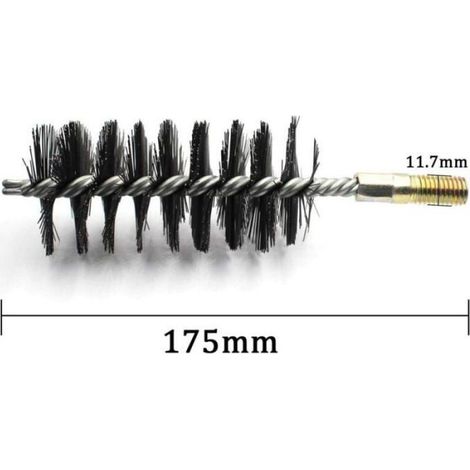 Schornsteinbürste, Metall-Igelbürste, Ofenrohrbürste für die Innen- und Außenreinigung, Ø 50 mm, Länge 110 mm (1/5)
