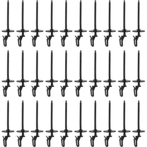 Lot de 30 Clips de Protection pour Panneaux solaires, kit de Fixation pour clôture en Treillis métallique en Nylon (1/5)