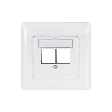 LOGILINK NK4059 BOÎTE D'ENCASTREMENT POUR 2 MODULES KEYSTONE BLANC SIGNAL