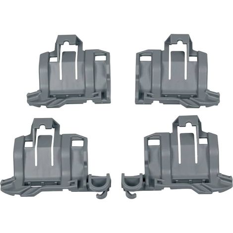 KIT 4PZ CLIPS SCORRIMENTO RUOTE CESTELLO LAVASTOVIGLIE BOSCH 00611473
