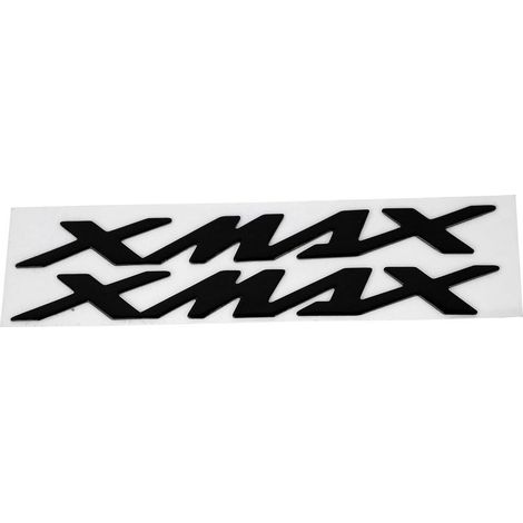Pair self-adhesive embleme of motorcycle decalcomanies 3dimensionnelles for XMAX 125 250 400 (black) (1/5)