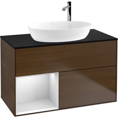 Villeroy & Boch F892MTGN Meuble sous-lavabo Finion F89 (1/2)