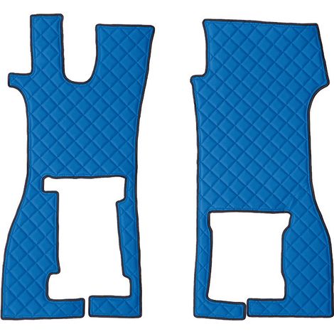 Coppia tappeti in Skeentex - Blu - compatibile per Scania R Serie 7 - New Generation (11/16) sedile pass. pieghevole